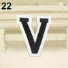 Cloth Letter A-Z Embroidered Motif Applique Iron On Patch Sew Clothing DIY Sticker