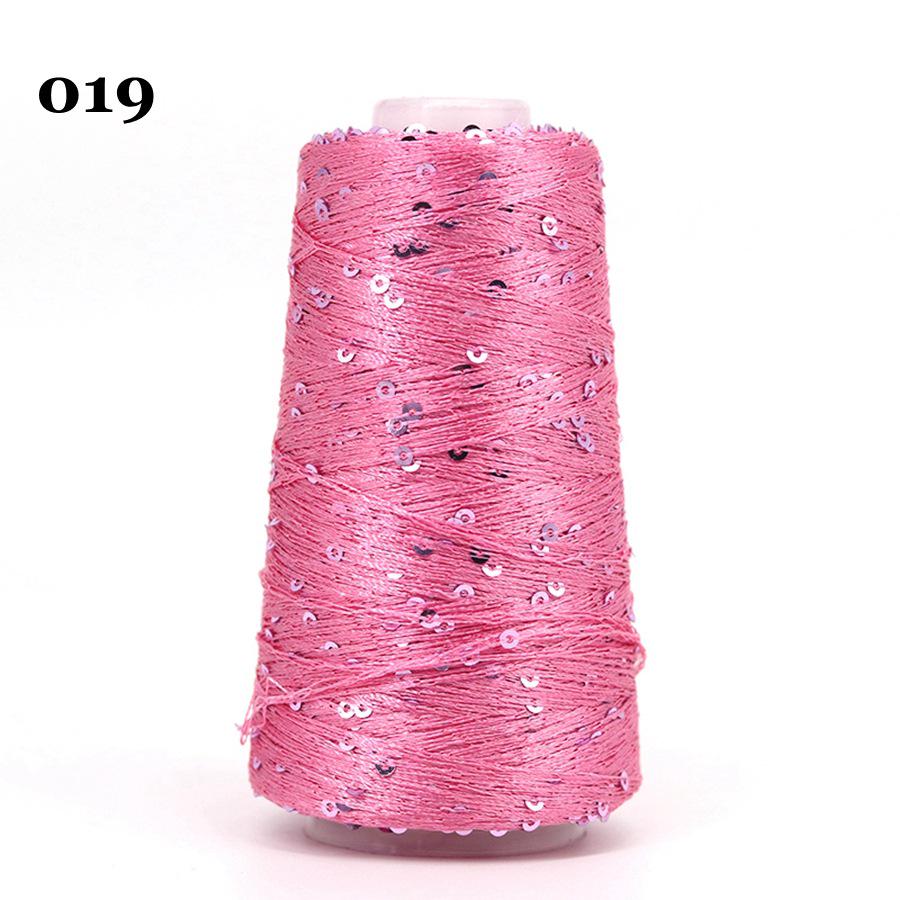 Sequin Cotton Yarn: 50g Fancy Skein for Hand & Machine Knitting