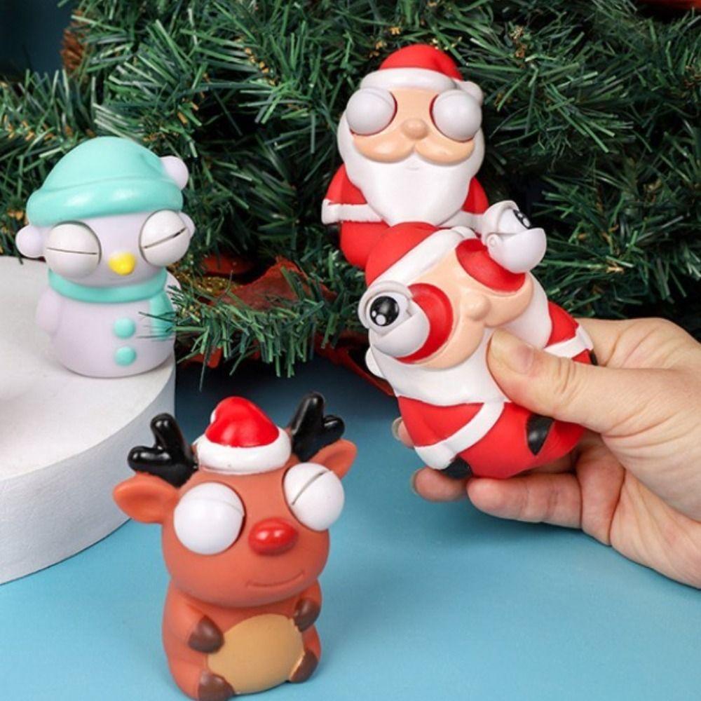Kids Anti Stress Snowman Christmas Creative Gift Sensory Toys Fidget Toy Squeeze Toys Kids Toys