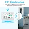  Weather Station Digital DCF Radio Control Wall Clock Calendar LCDThermometer Hygrometer Record Trend Forecast Sensor -40℃