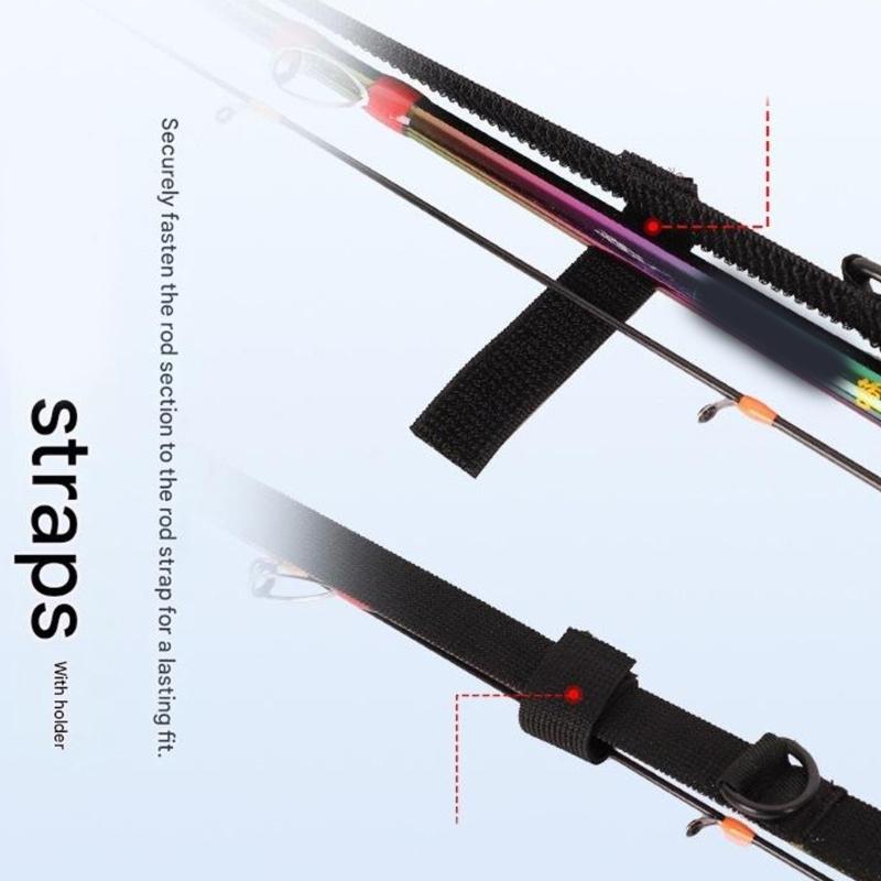 Compacts Fishing Rod Holder Carrying Strap Design With Ergonomic Shoulder Support Fishing Rod Stabilizers Rod Fasteners