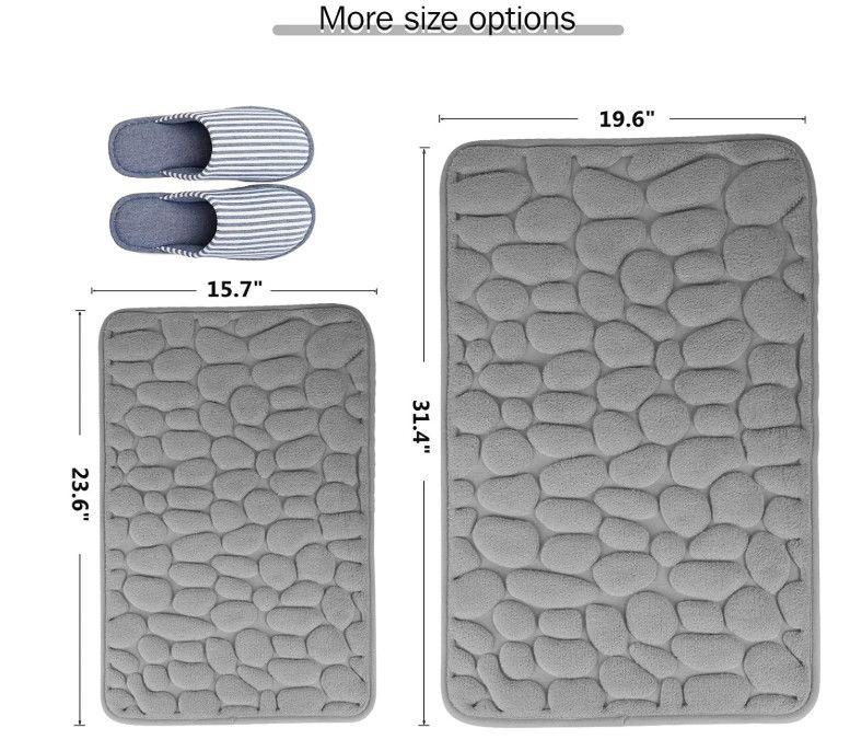 Non Slip Mat Bathroom Bath Mat Cobblestone Embossed Mat In Bathtub Floor Rug Shower Room Doormat Memory Foam Cobblestone Mat