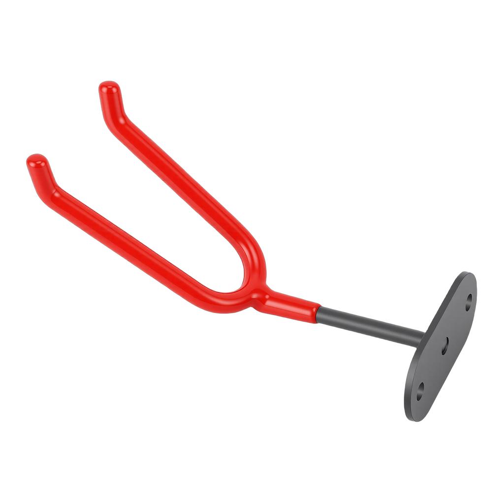 Wall Mount Paint Sprayer Holder Anti Scratch Coating for Spray Booths Workstations Iron Plastic Red Bracket