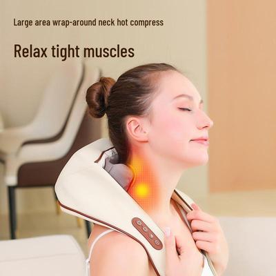 Multifunktionaler beheizbarer Knet-Nacken- und Schultermassagegerät
