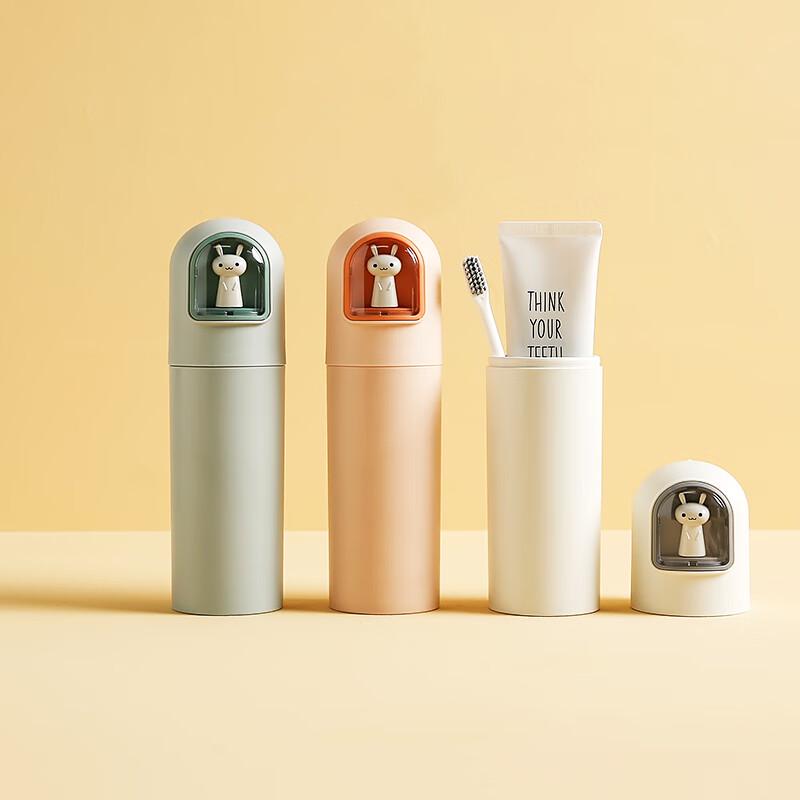 Portable Travel Toothbrush & Toiletry Organizer Cup