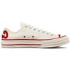 Converse 1970s Abrasion-Resistant Low-Top Canvas Shoes Unisex White Red