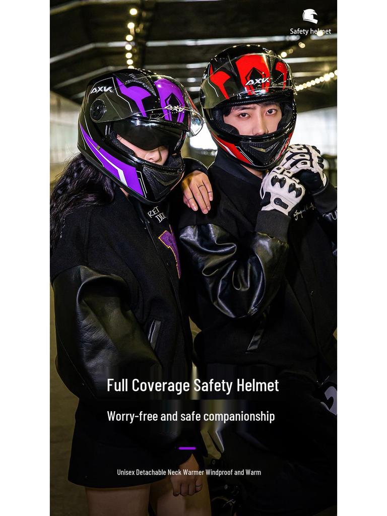 Męski/Damski Zimowy Ciepły Elektryczny Kask Samochodowy - Całoroczny Pełny Kask Motocyklowy