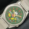 VINTAGE SEIKO AUTOMATIC 7019A JAPAN MENS GREEN COLOR DIAL WATCH a500152-2 R151a-a500152