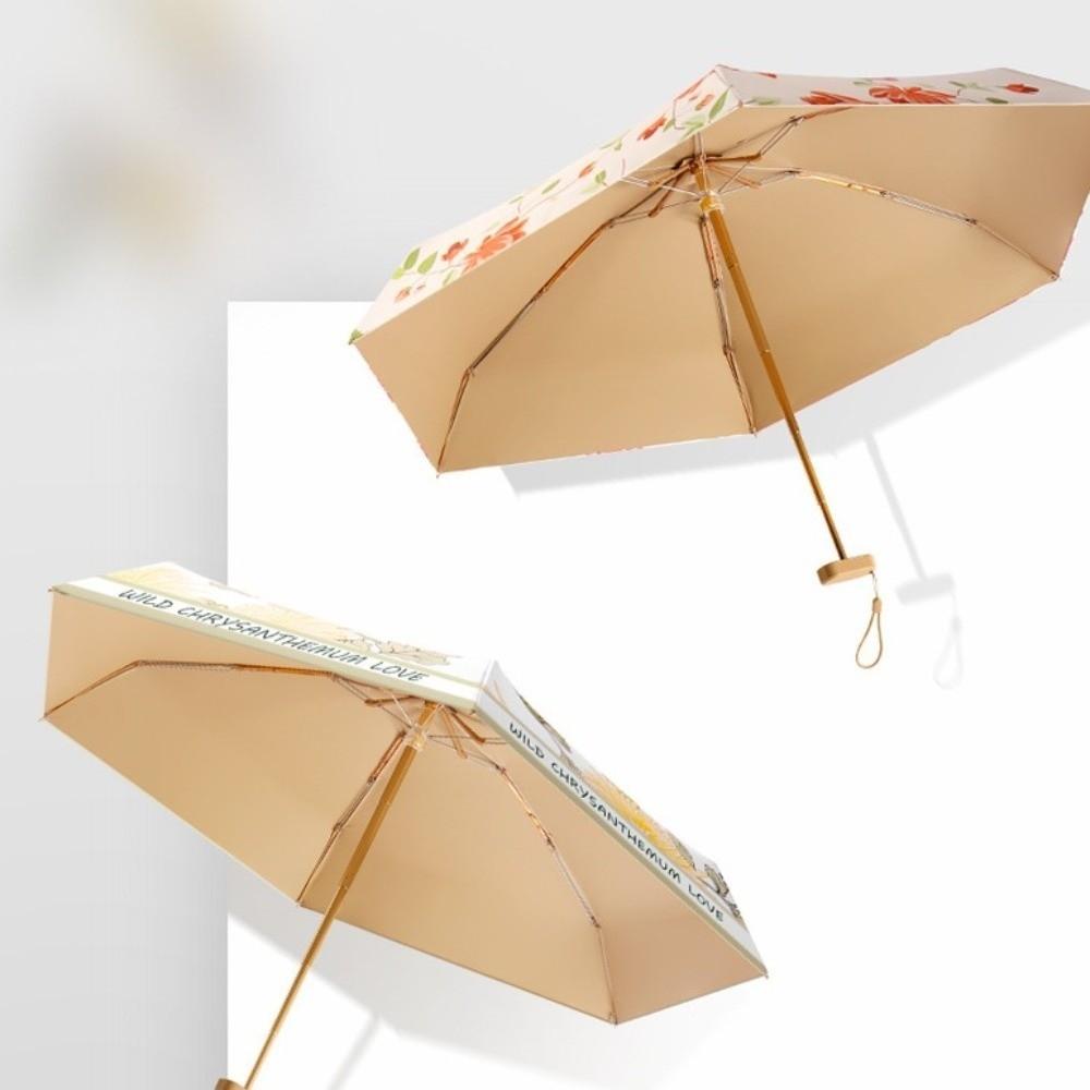 Portable Mini Sun Umbrella Sun Protection Folding Umbrellas Elegant Travel Umbrella  Travel
