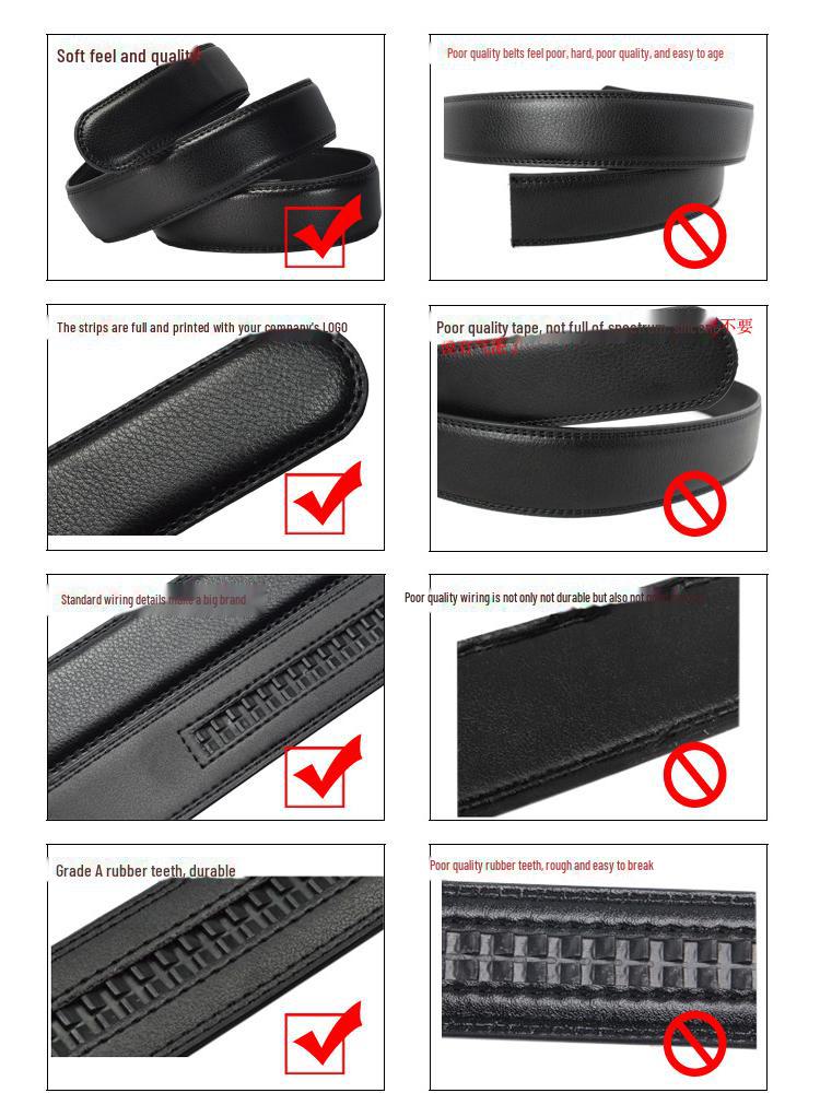 Men's Leather Automatic Buckle Business Belt LY36-32315-1