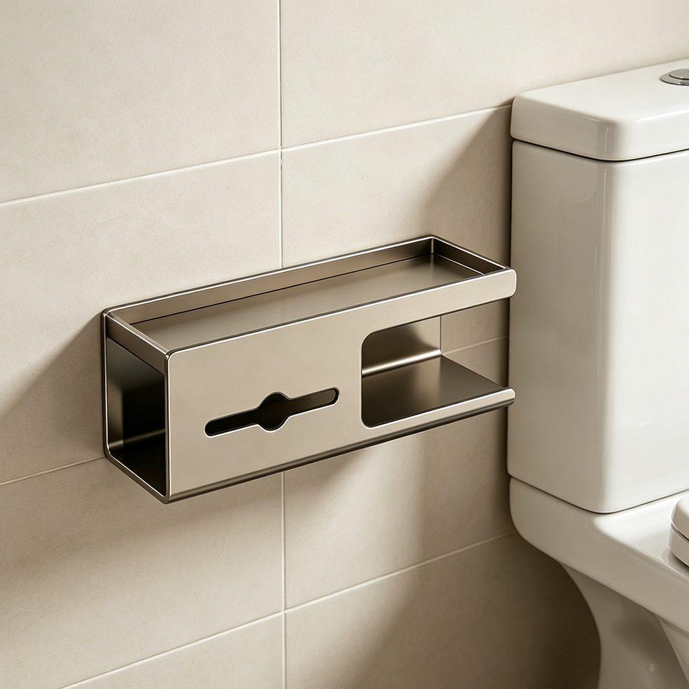 Gunmetal Finish Holder Bathroom Tissue Dispenser For Daily Hygiene Stylish Tissue Box Holder Rust Resistant Material China Mainland