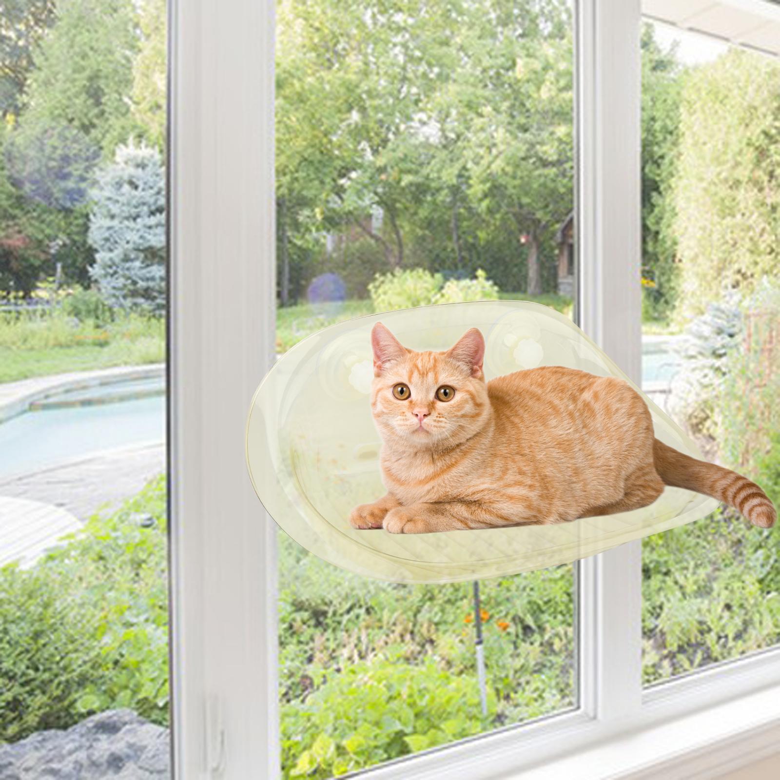 

Cat Window Perch Cat Window Hammock Cat Resting Shelf Suction Cup for Indoor Cats Window Mounted Cat Bed Window Mount Hammock