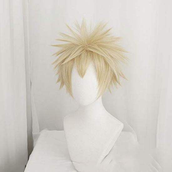 Cosplay Wig with Net My Hero Academia Heat Resistant Wig (Bakugo Katsuki)