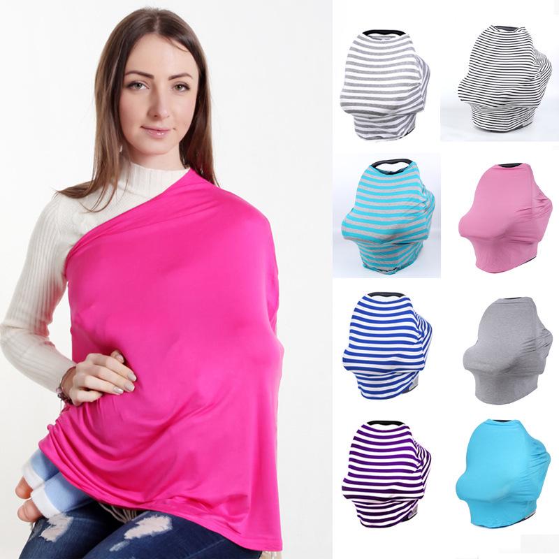 Nursing Cover & Scarf: Anti-Exposure Breastfeeding, Stroller & Shopping Cart Cover.