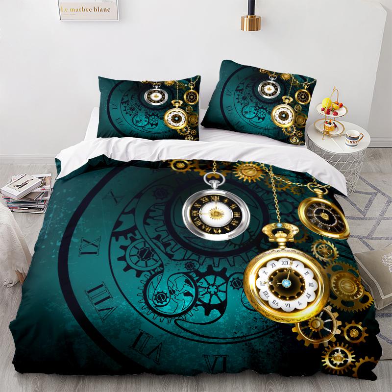 3D Exotic Collection Bettwäsche-Set, Bohemian-Steppdecke und Kissenbezug, 2/3-teilig, AU240 * 270, extragroß, weiche Heimdekoration