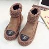 2025 Autumn and Winter Korean Version Versatile Casual Fashion New Women's Shoes Snow Boots Thick-soled Student Flat-bottomed Fluffy Short Boots