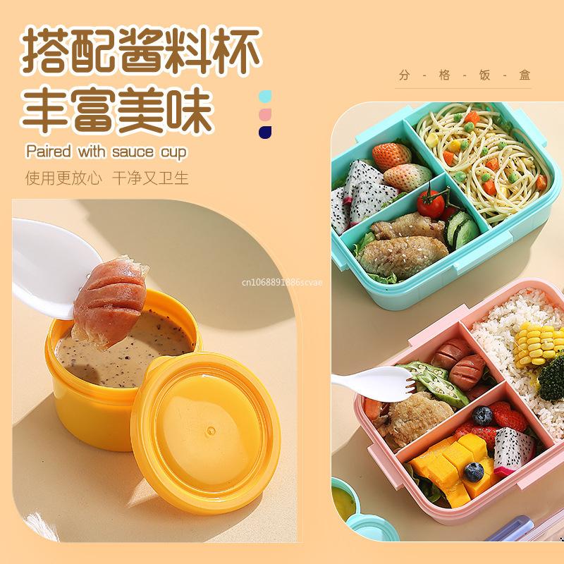 Cute Lunch Box for Kids Girls Boys with Compartments Bento Lunchbox School Child Leakproof Children's Food Snack Boxes New 2025