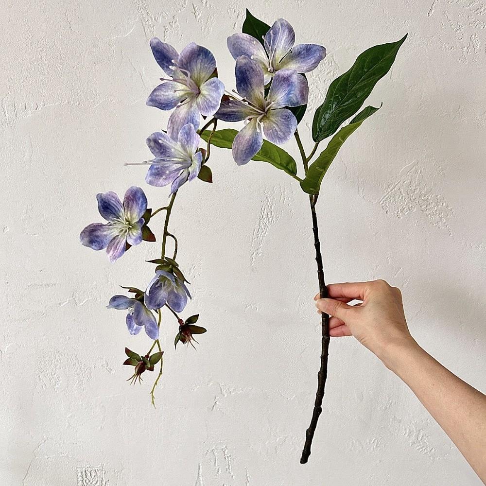 

80cm Fake Jasmine Wall Hanging Artificial Vine 3D Printing Jasmine Vine Home синий