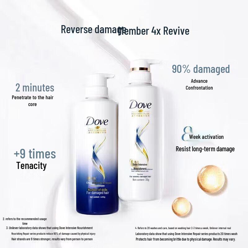 DOVE Intensive Nourishing Shampoo & Cleansing Foam Set