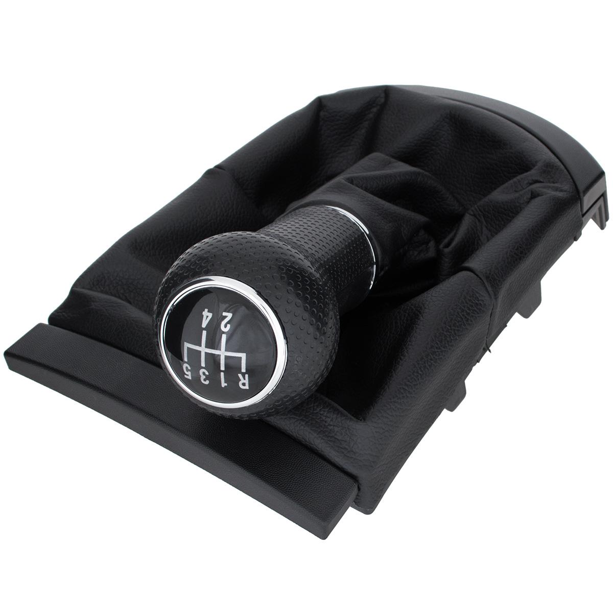 Seat Cordoba II 02-09 BLACK gear shift knob + gaiter with frame 5 SPEEDS