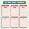 1pc 2026 Wall Calendar, Pink Abstract Geometric Design, 12 Months Monthly Planner, Perfect Gift for Birthdays,Christmas,New Year