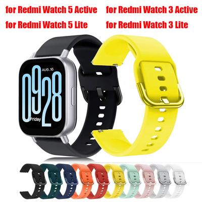 Športový silikónový remienok pre Redmi Watch 5 Lite Active Náramok s mäkkou ventiláciou pre Xiaomi Redmi Watch 3 Active/ 3 Lite 22mm remienok na zápästie