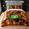 Norwich City Football Design Bed Bedding Set 1 Duvet Cover + 2 Pillowcases Soft Breathable Household Bed Linens