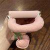 Book Style Pink Case for Samsung Z Flip6 zflip5 OPPO Find N3 N2Flip/Xiaomi Mix Flip2 Casing Cover Cute Cherry Pendant