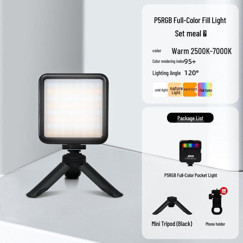 Yingkexi Mini RGB DSLR Camera Fill Light for Photography & Live Streaming