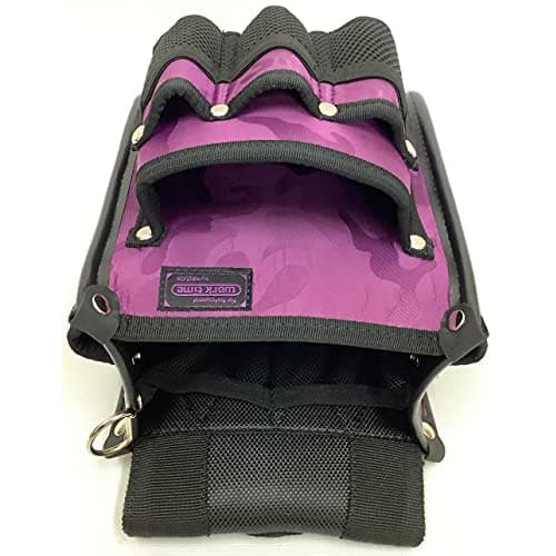 Kozuchi Worktime Radical Electrician's Waist Pouch, 2-Drawer, All-Purpose, Camouflage Purple, KNR-13MPL