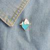 Lovely Antarctic Iceberg Shape Enamel Brooch Pin Jewelry Collar Badge