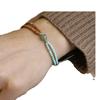 Minimalist Chinese Olive Pit & Turquoise Buddhist Beaded Bracelet – Versatile Literary Jewelry