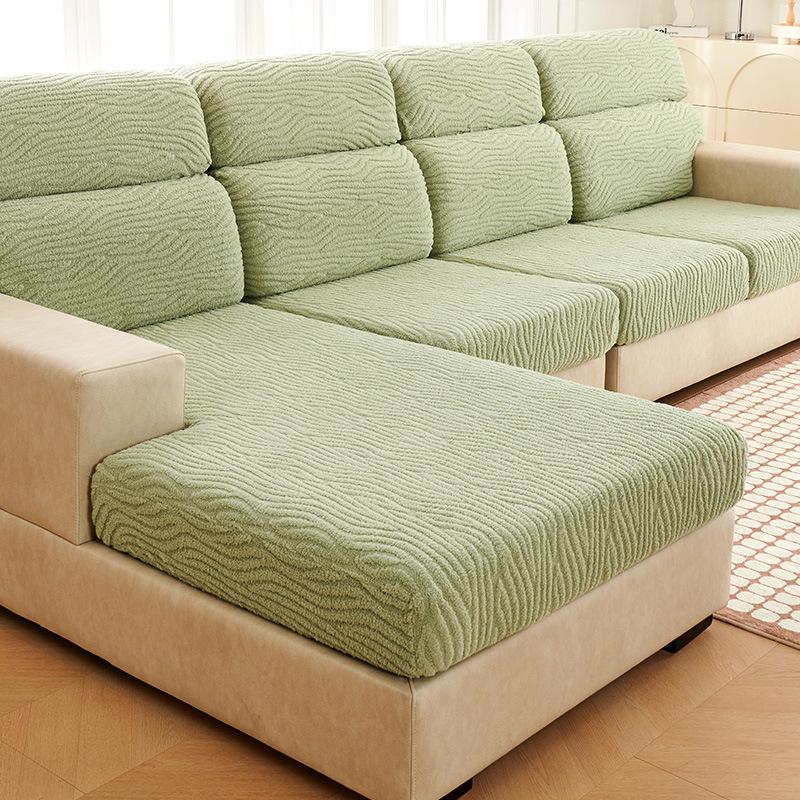 

Плюшевый чехол для дивана кремового цвета, утолщенный зимний простой чехол для дивана, шапка на спинку, тканевое полотенце, новая гостиная S