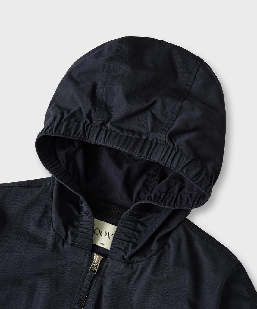 Hooves Volume Banded Hooded Jacket [Navy]