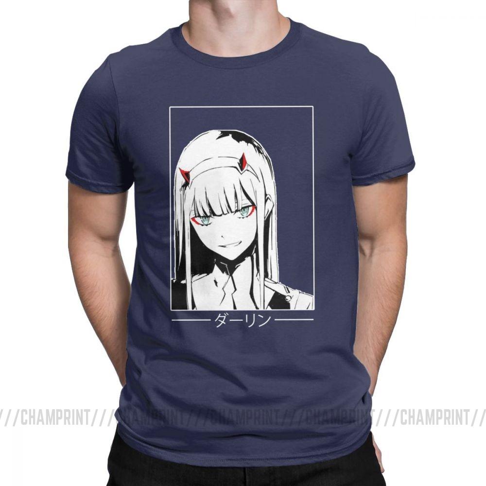 Cool Zero Two T Shirt Darling In The Franxx Movie T Shirt For Male 100 Cotton L