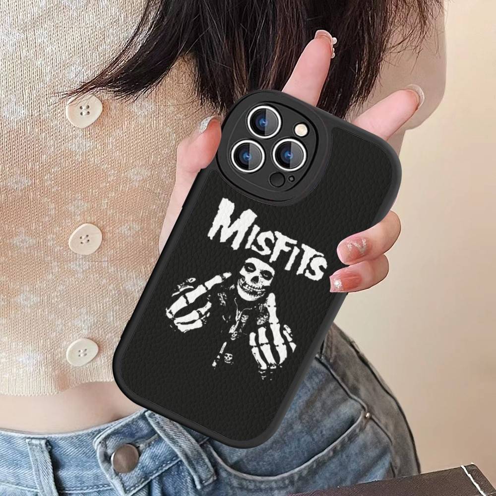 The Misfits For IPhone 16 15 14 13 12 11 Pro Max Plus Shockproof Leather Soft Phone Cover