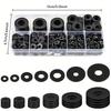 500pcs Nylon Washer Flat Assortment Set with 8-size Safety Plates M2 M2.5 M3 M4 M5 M6 M8 M10 Nylon Sealing Washers