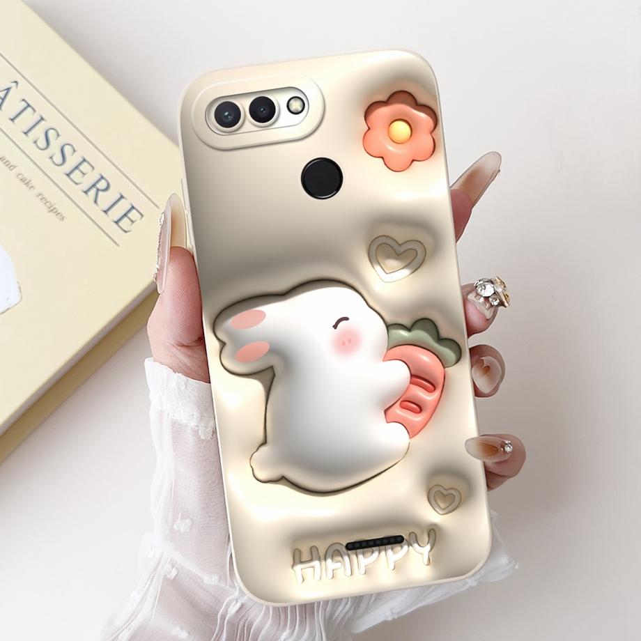 For Xiaomi Redmi 6 6A Case Soft Matte Silicone Capa Goothic Style Cartoon Panda Flower Back Cover For Redmi6 Redmi6a Coque Funda
