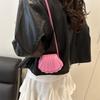 Shell bag beautiful solid color casual women's bag summer new popular versatile exquisite shoulder messenger bag