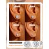 2mm Thin 14K Gold Plated Large S925 Sterling Silver Hoop Earrings for Women Hypoallergenic Big Hoop Non Tarnish Earrings Lightweight