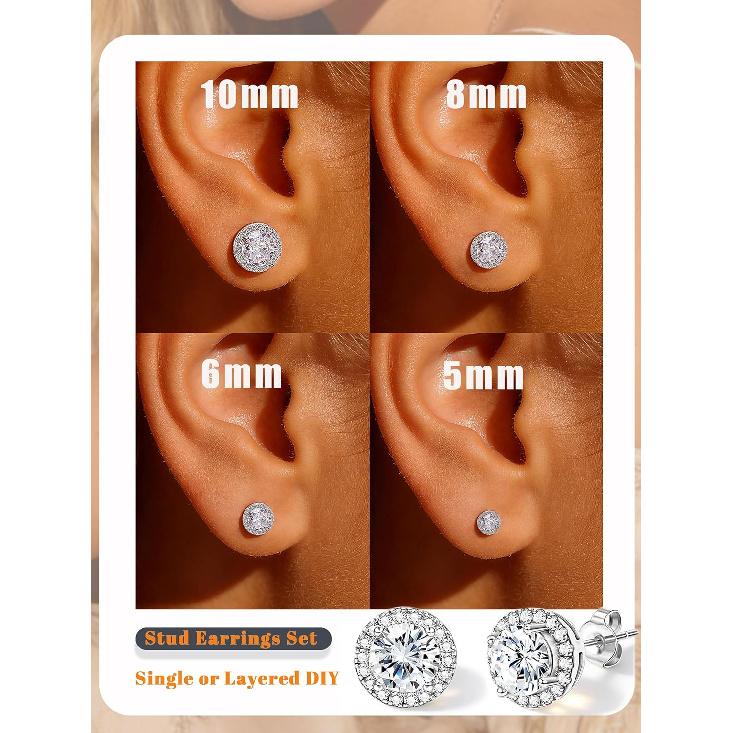 2mm Thin 14K Gold Plated Large S925 Sterling Silver Hoop Earrings for Women Hypoallergenic Big Hoop Non Tarnish Earrings Lightweight