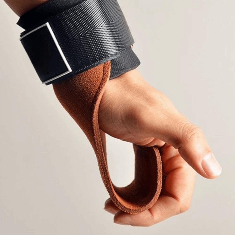 Double Leather Gym Gloves Cowhide Workout Gloves Protection Deadlift Belt  Gym Training