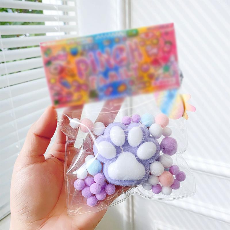 New Cute Squeeze Cat Paw Toys Soft Sticky Pinching Cat Paw Funny Gift Relief Relax Toys Squeeze Toy