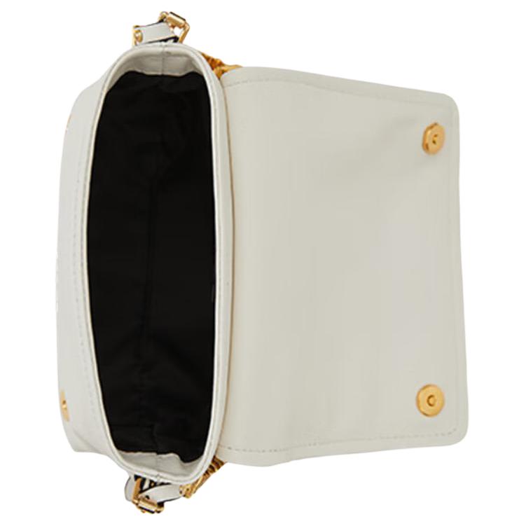 Moschino Mini Shoulder Bag With Lettering Logo Detail And Magnetic Closure Women Shoulder Bag White A75528002-0002