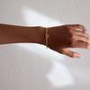 Yori Simple Wire Knotted Heart Open Bracelet Bangle Stainless Steel 18K PVD Plated Toggle-Clasps Statement Jewelry Gift