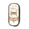 Student Cartoon Shiba Inu Pencil Case With Nylon Material For School Supplies