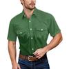 Men'S Fashionable Lapel And Shoulder Length Short Sleeved Casual Top