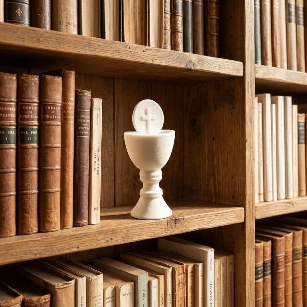 3D Printed Holy Grail Figurine Realistic Table Ornament Collectible Desktop Art Home Decor