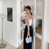 Large Capacity Straw Bag Stripe Tote Bag Practical Lunch Bag  for Home