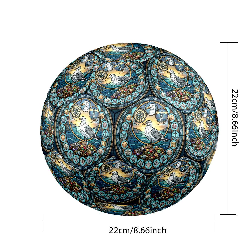 Marine Life Treasures Round Football Size 5 Adult Ball Suitable for Training Matches and Outdoor Team.
